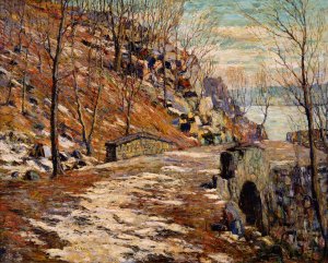 Road Down the Palisades by Ernest Lawson Oil Painting