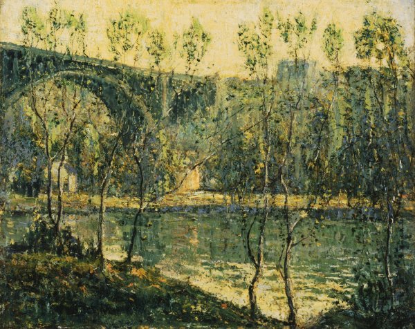 Spring Morning by Ernest Lawson - Hand-Painted Oil Painting Reproduction