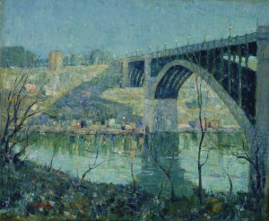 Spring Night, Harlem River by Ernest Lawson Oil Painting