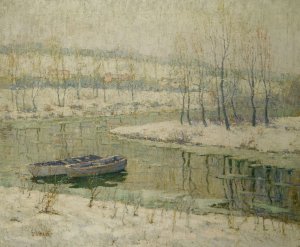 Spring thaw by Ernest Lawson Oil Painting