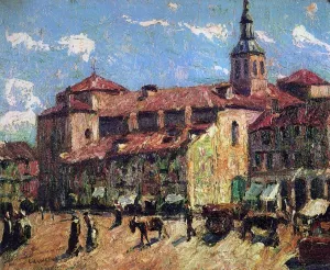 Sunny Day - Segovia by Ernest Lawson - Oil Painting Reproduction