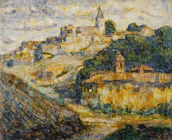 Twilight in Spain by Ernest Lawson - Hand-Painted Oil Painting Reproduction