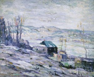 Windy Day, Bronx River by Ernest Lawson Oil Painting