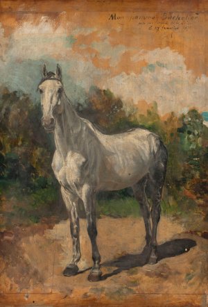 Bachelier, Cheval de l'artiste by Ernest Meissonier Oil Painting