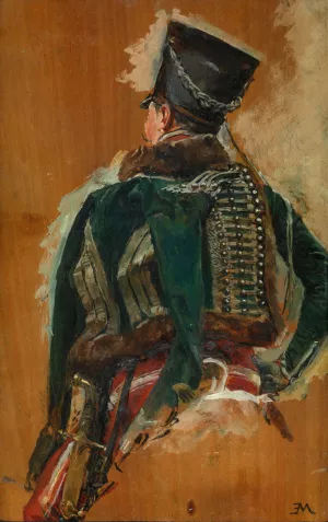 Cavalry Man by Ernest Meissonier Oil Painting