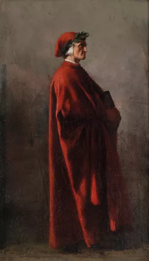 Dante by Ernest Meissonier Oil Painting