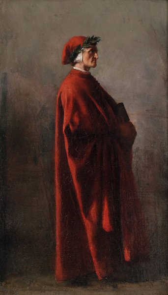 Main Product Photo of Dante Painting by Ernest Meissonier