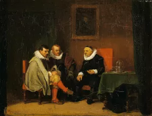 Dutch Burghers Oil painting by Ernest Meissonier