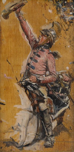 Le Trompette De 1807 by Ernest Meissonier Oil Painting