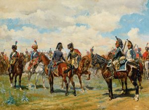 Les deux amis by Ernest Meissonier Oil Painting