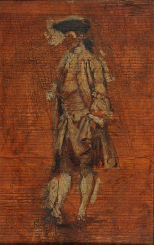 Personnage debout en costume Louis XV by Ernest Meissonier Oil Painting