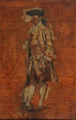 Personnage debout en costume Louis XV by Ernest Meissonier Oil Painting