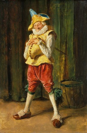 Polichinelle by Ernest Meissonier Oil Painting