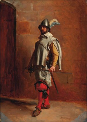 Soldat by Ernest Meissonier Oil Painting