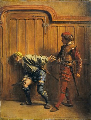 The Hired Assassins by Ernest Meissonier Oil Painting