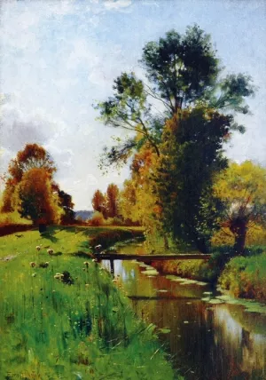 Summer Reflections Oil painting by Ernest Parton