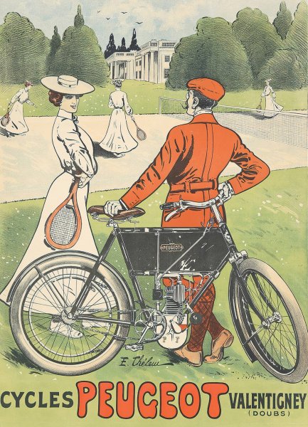 Main Product Photo of Cycles Peugeot Painting by Ernest Thelem