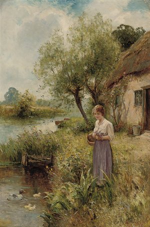 Summertime by Ernest Walbourn Oil Painting