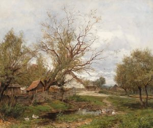 Idyll by Ernestine Von Kirchsberg Oil Painting