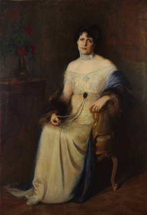 Retrato de la esposa del autor by Ernesto De La Carcova Oil Painting