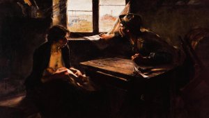 Sin pan y sin trabajo by Ernesto De La Carcova Oil Painting