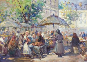 Fair by Erno Erb Oil Painting