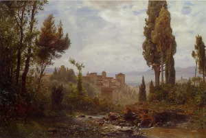 The Alhambra Oil painting by Ernst Carl Eugen Koerner