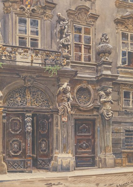 Main Product Photo of Palais Breuner Painting by Ernst Graner