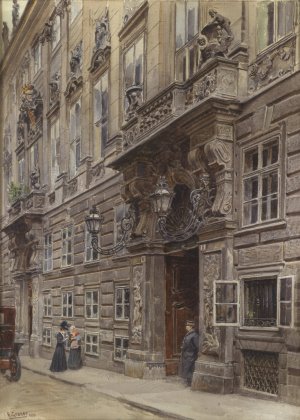 Palais des Prinzen Eugen in der Himmelpfortgasse by Ernst Graner Oil Painting