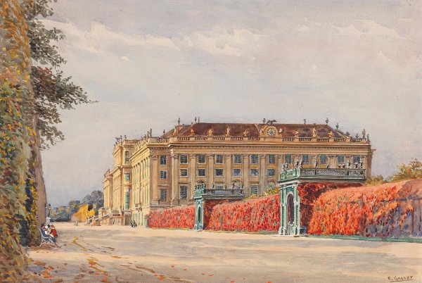 SchOnbrunn by Ernst Graner - Hand-Painted Oil Painting Reproduction