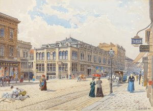 Schwender Colosseum in Mariahilfer Strase by Ernst Graner Oil Painting