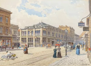 Schwender Colosseum in Mariahilfer Strase Oil painting by Ernst Graner