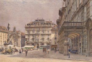 Sonniger Tag am Hof by Ernst Graner Oil Painting
