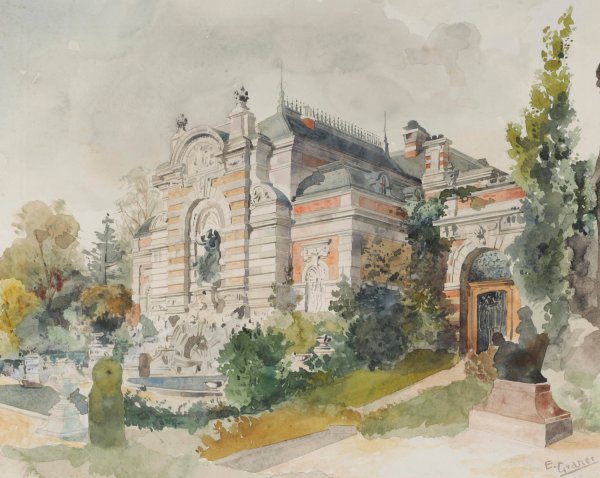 Main Product Photo of Villa in einem Park Painting by Ernst Graner