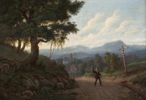 Auf dem Weg nach Aussig by Ernst Gustav Doerell Oil Painting