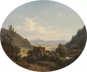 Sernitztal by Ernst Gustav Doerell Oil Painting