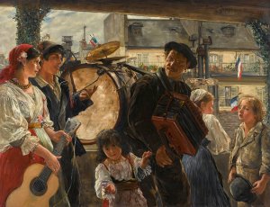 14 juillet by Ernst Josephson Oil Painting