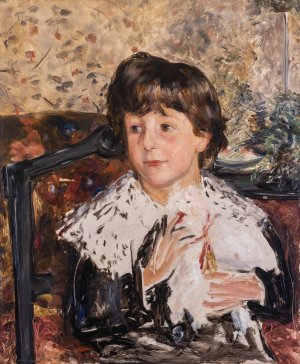 Edvard Heyman as a Boy by Ernst Josephson Oil Painting