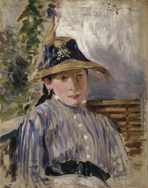 Girl in Blue by Ernst Josephson Oil Painting