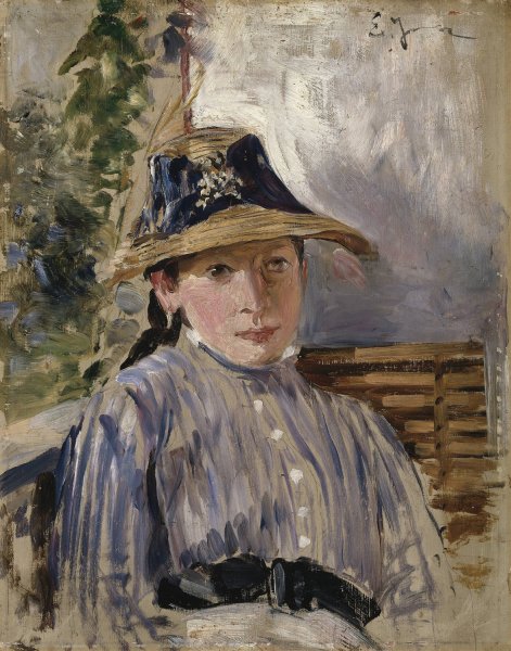 Girl in Blue by Ernst Josephson - Hand-Painted Oil Painting Reproduction
