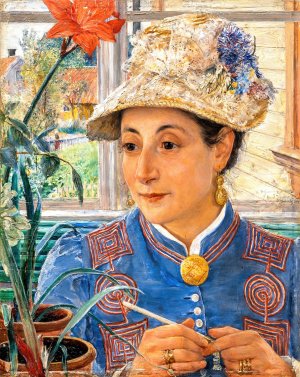 Jeanette Rubenson by Ernst Josephson Oil Painting