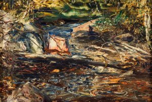 Landscape with Stream by Ernst Josephson Oil Painting