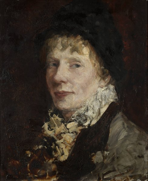 Portrait of Anna Nordgren  by Ernst Josephson - Hand-Painted Oil Painting Reproduction
