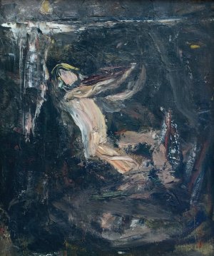 Sketch for the Water Sprite by Ernst Josephson Oil Painting