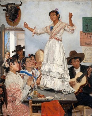 Spanish Dance by Ernst Josephson Oil Painting