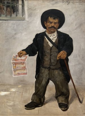 Spanish Dwarf by Ernst Josephson Oil Painting