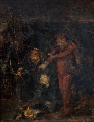 The Murder of the Ribbings by Ernst Josephson Oil Painting