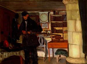 The Old Hunter by Ernst Josephson Oil Painting