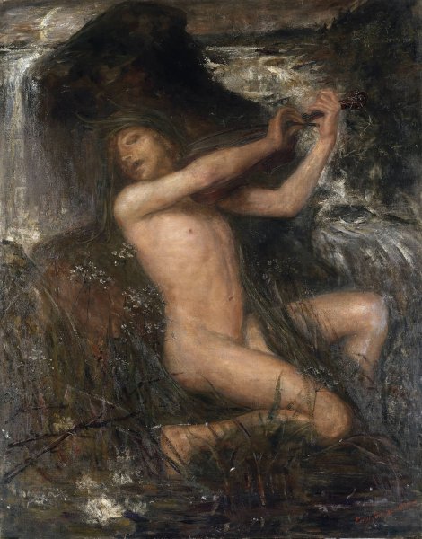 The Water Sprite  by Ernst Josephson - Hand-Painted Oil Painting Reproduction