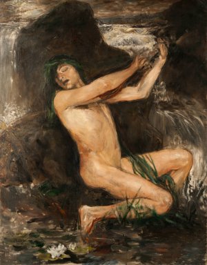 The Water Sprite by Ernst Josephson Oil Painting